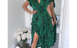 ax paris green dress