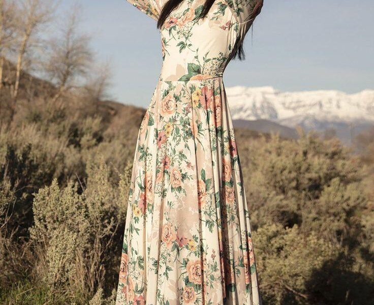 long floral dresses