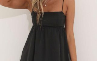 black babydoll dress