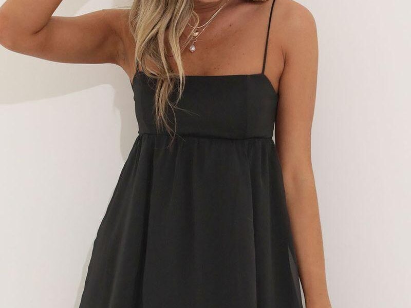 black babydoll dress