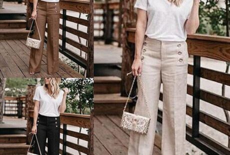 high waisted wide leg pants