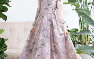 chiffon maxi dress