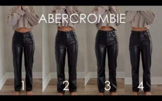 abercrombie leather pants