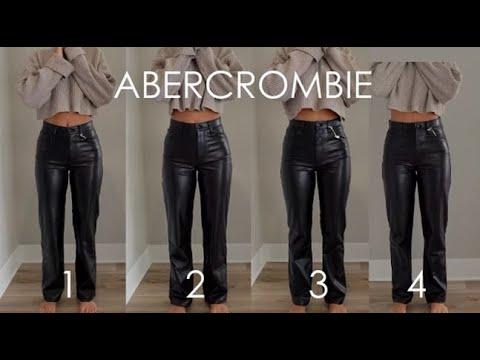 abercrombie leather pants