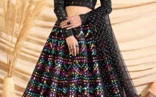 modern lehenga dupatta style