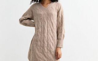 cream jumper dress