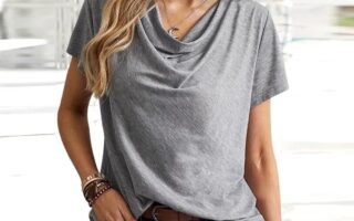 cowl neck top