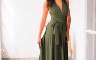 olive green dress